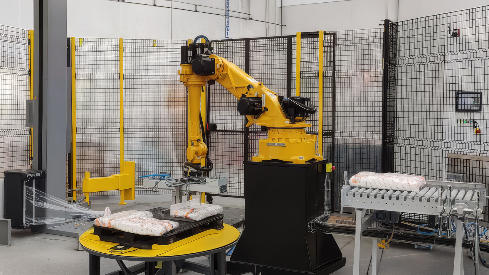 robot paletizador skilled en una planta