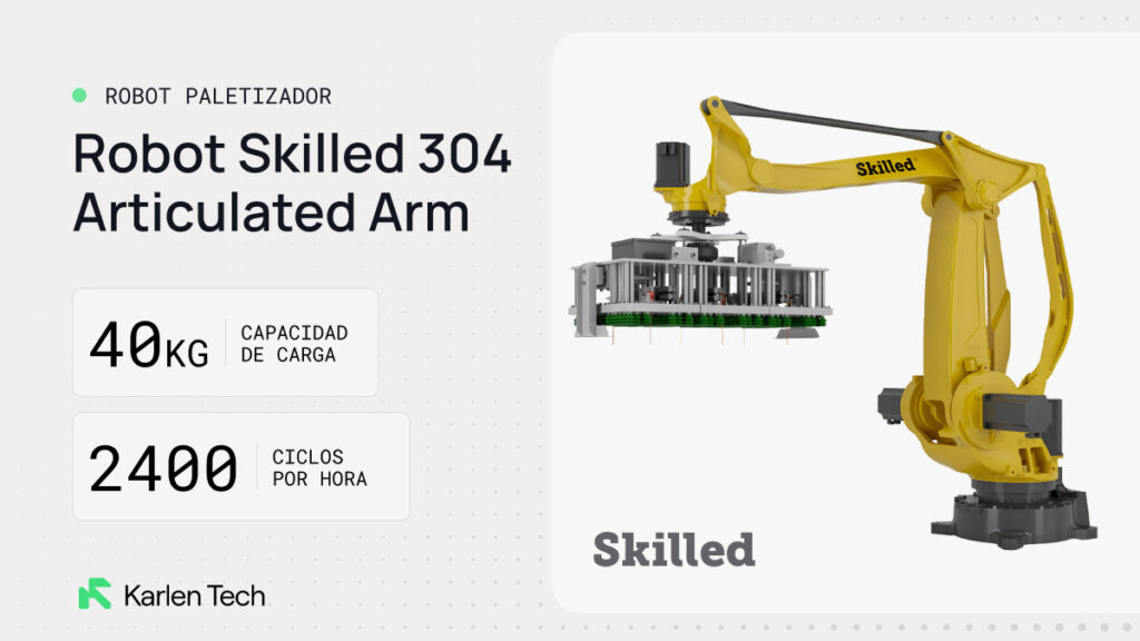 robot paletizador skilled 304 ARTICULATED ARM 1 Karlen Tech