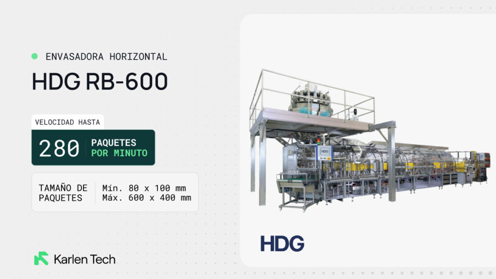 Envasadoras horizontales HDG: precisión alemana para especias, granulados y más 5 Karlen Tech hdg rb 600 envasadora horizontal Karlen Tech